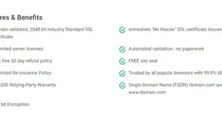 Comodo PositiveSSL Certificates screenshot