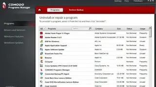 Comodo Programs Manager screenshot
