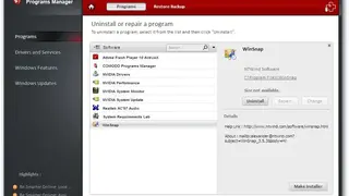 Comodo Programs Manager screenshot