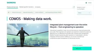 COMOS Platform screenshot