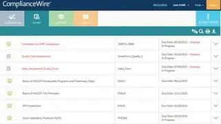 ComplianceWire screenshot