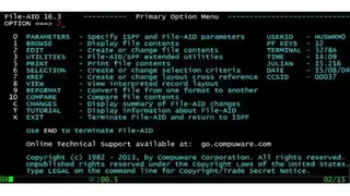 Compuware File-AID screenshot