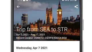 Concur Travel and Expense screenshot