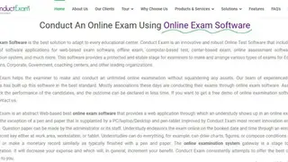Conduct Exam screenshot