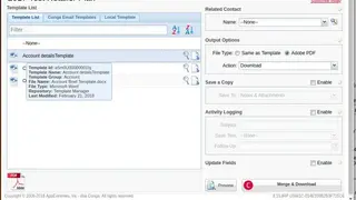 Conga Document Generation screenshot