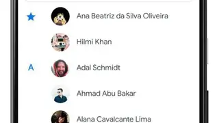 Contacts screenshot
