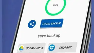 Contacts backup and restore screenshot