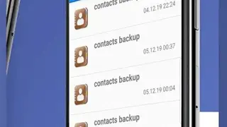 Contacts backup and restore screenshot