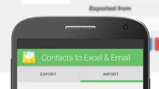 Contacts Backup — Excel & Email screenshot