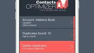 Contacts Optimizer screenshot