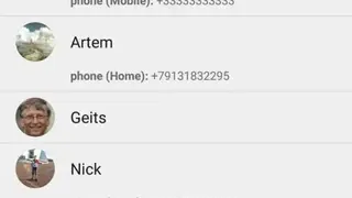 Contacts VCF screenshot