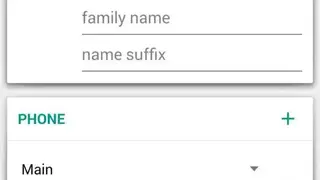 Contacts VCF screenshot