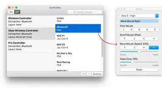 Controllers screenshot