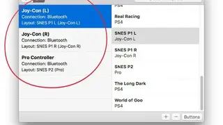 Controllers screenshot