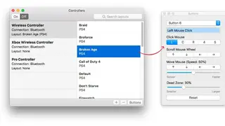 Controllers screenshot