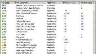 ControlMyMonitor screenshot
