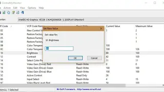 ControlMyMonitor screenshot