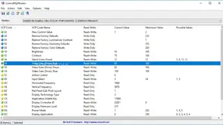 ControlMyMonitor screenshot