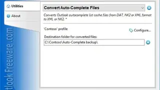 Convert Auto-Complete Files for Outlook screenshot