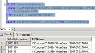 Convert JSON to SQL screenshot