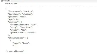 Convert JSON to SQL screenshot
