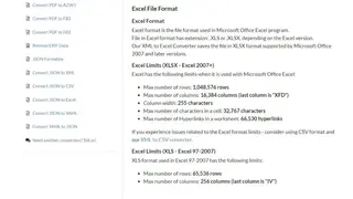 Convert XML File to Excel File (XLS) Online screenshot