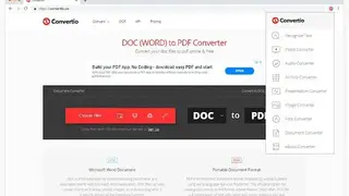 Convertio Online Audio Converter screenshot