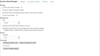 Cookie Quick Manager screenshot