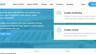 Cookiebot screenshot