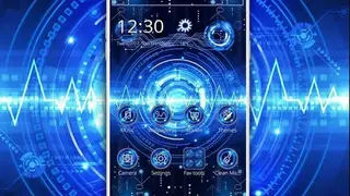Cool Blue Gadget Technology Theme screenshot