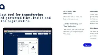 Copa-secure file sharing screenshot