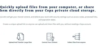 Copa-secure file sharing screenshot