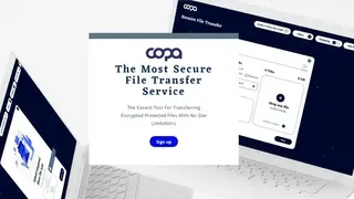 Copa-secure file sharing screenshot
