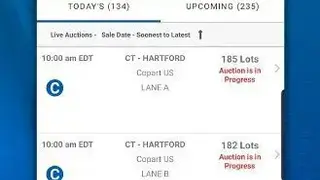 Copart screenshot