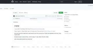 Copay screenshot