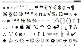CopyPasteCharacter screenshot