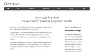Copyscape screenshot