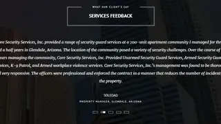 Core Security Services screenshot