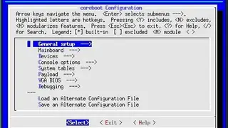 Coreboot screenshot