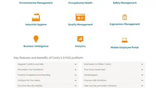 Cority Water Management Software screenshot
