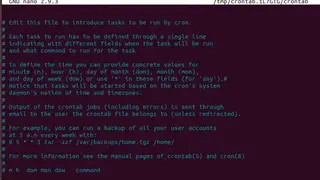 Corntab screenshot