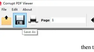 Corrupt PDF Viewer screenshot