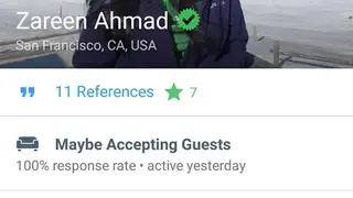 Couchsurfing screenshot