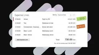 Coupa Expense screenshot