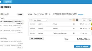 Coupa Expense screenshot