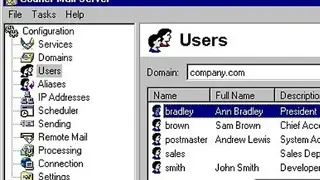 Courier Mail Server screenshot
