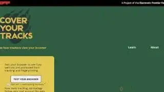 Cover Your Tracks screenshot