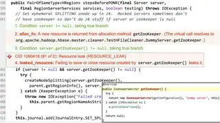 Coverity screenshot