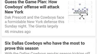 Cowboys News Feed SS screenshot