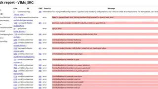 Cppcheck screenshot